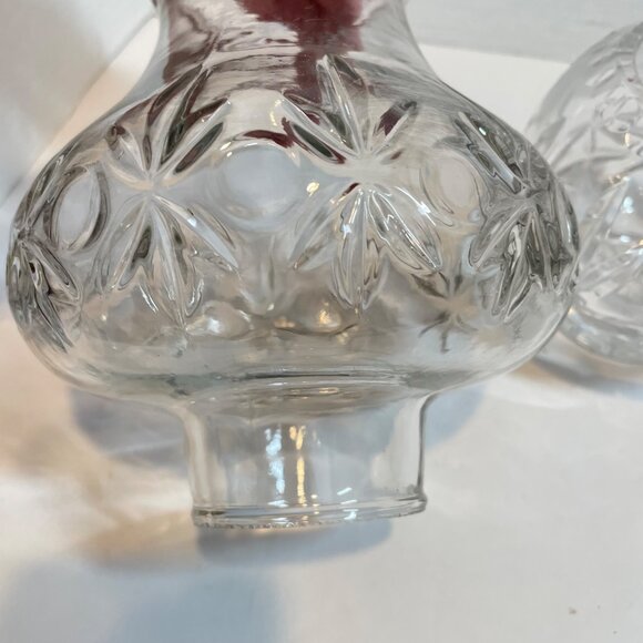 Hand-Cut 24% Lead Crystal Clear Glass Bowl with Lamp Shade Made in Poland - Picture 6 of 12